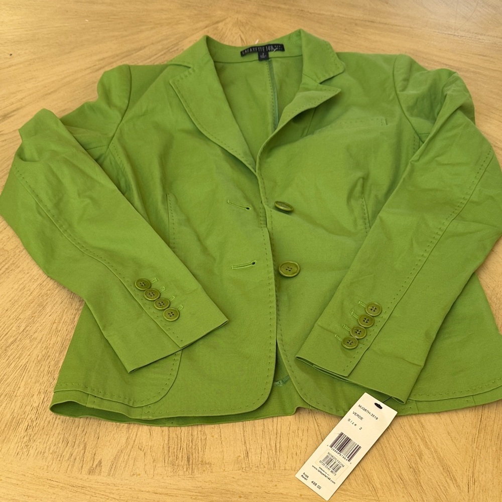 Lafayette 148 New York Green Women's Blazer